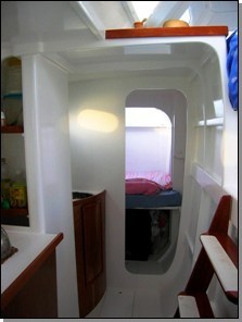 inside port hull catamaran Kawai